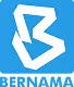 Stylized white letter B logo on a blue background.